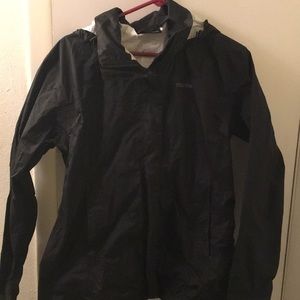 Marmot women’s black rain jacket size large